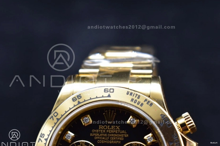 Edition Clean Best Black Dial YG On Daytona Bracelet 1:1 116508 YG SA4130 0408